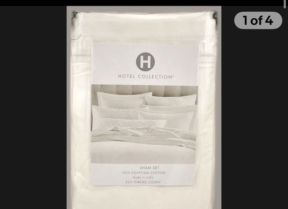 Hotel Collection 525 Thread Count KING Pillowshams White / White
